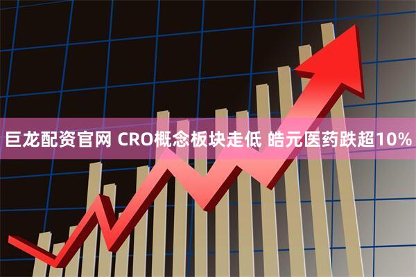 巨龙配资官网 CRO概念板块走低 皓元医药跌超10%